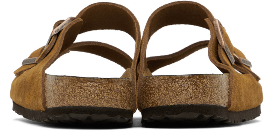 Birkenstock Tan Regular Arizona Soft Footbed Sandals Birkenstock display picture 3