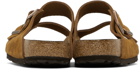 Birkenstock Tan Regular Arizona Soft Footbed Sandals