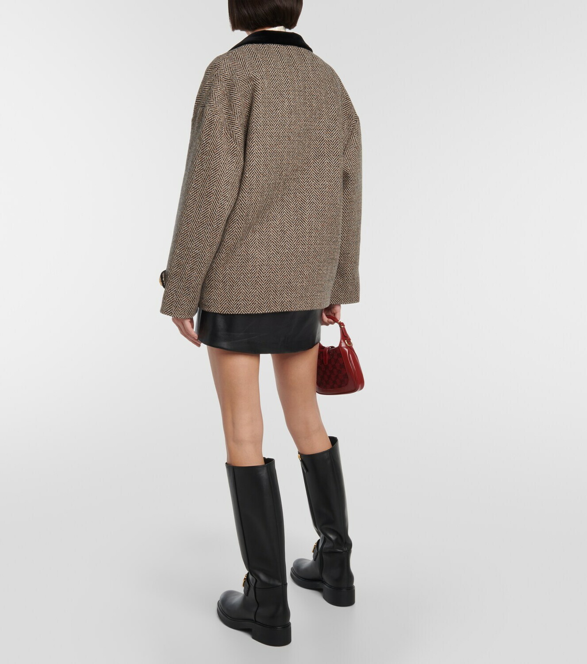 Gucci Herringbone wool-blend coat Gucci
