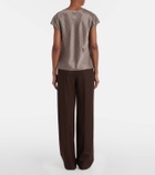 Vince Houndstooth silk top