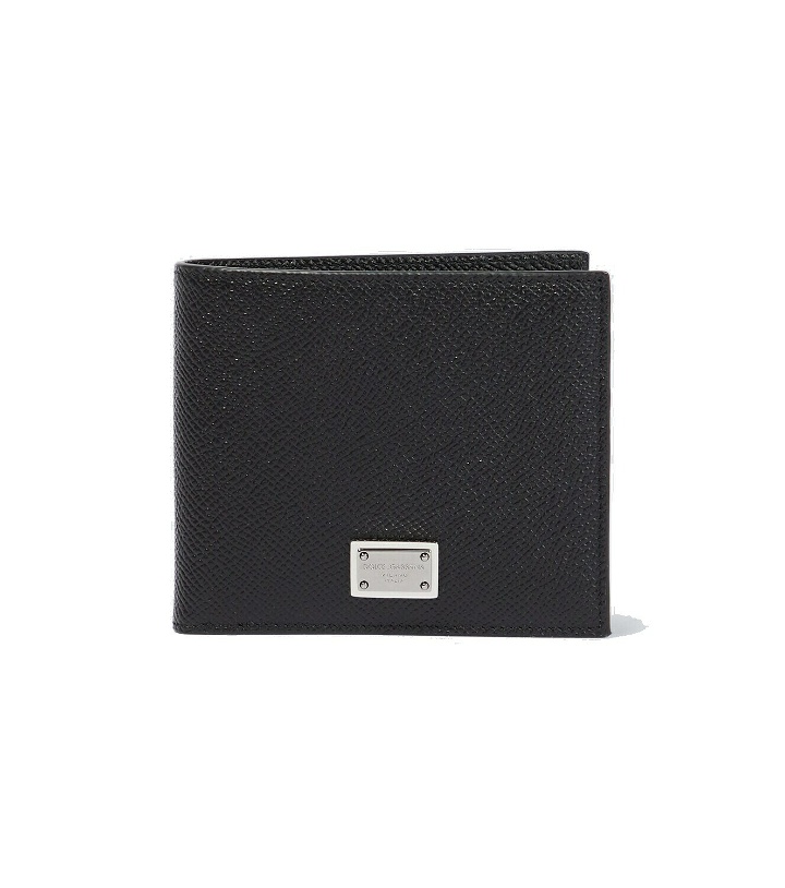 Photo: Dolce&Gabbana Logo bi-fold leather wallet
