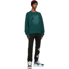 Kenzo Green Velvet Tiger Sweatshirt