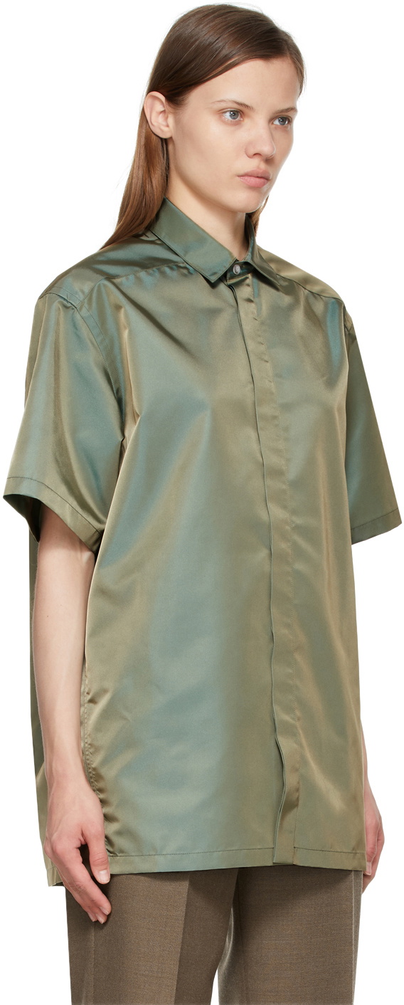 Fear of God Green Nylon Short Sleeve Shirt