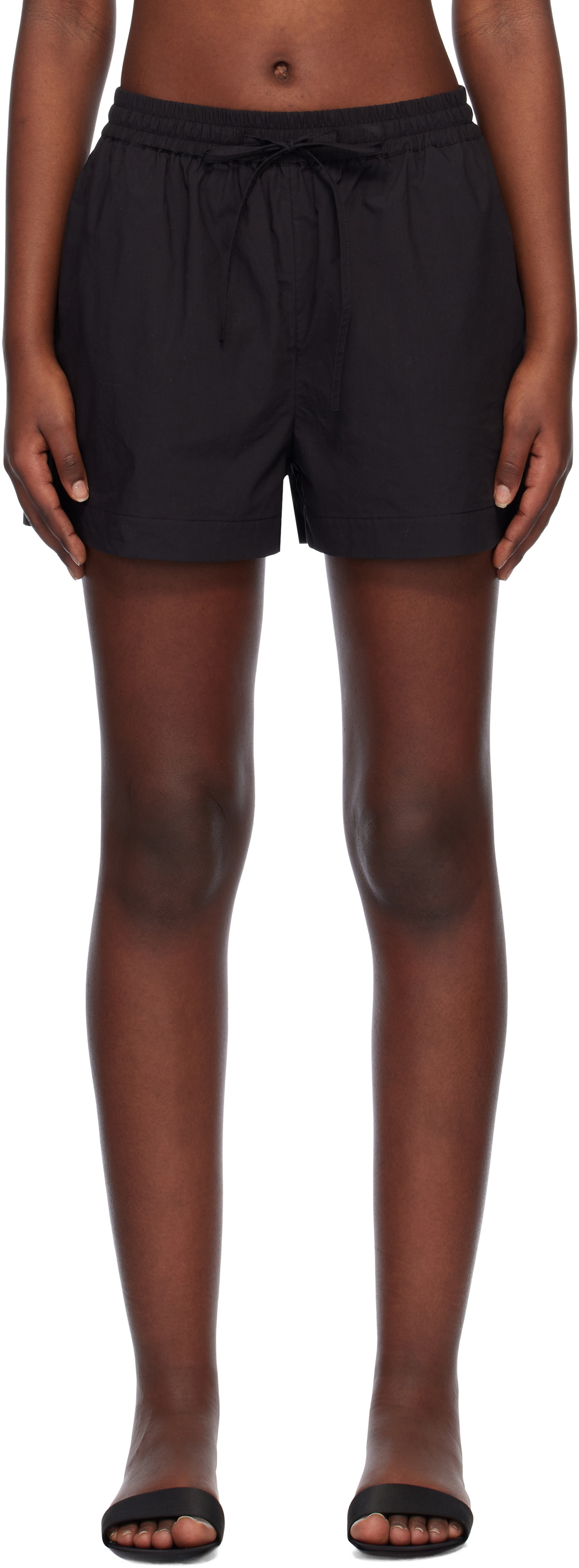 Matteau Black Relaxed Shorts