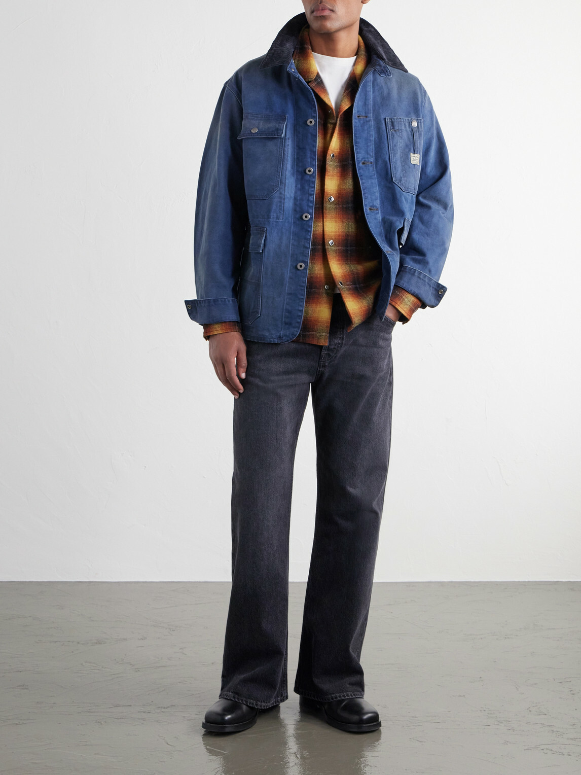 RRL - Cotton-Canvas Blouson Jacket - Blue
