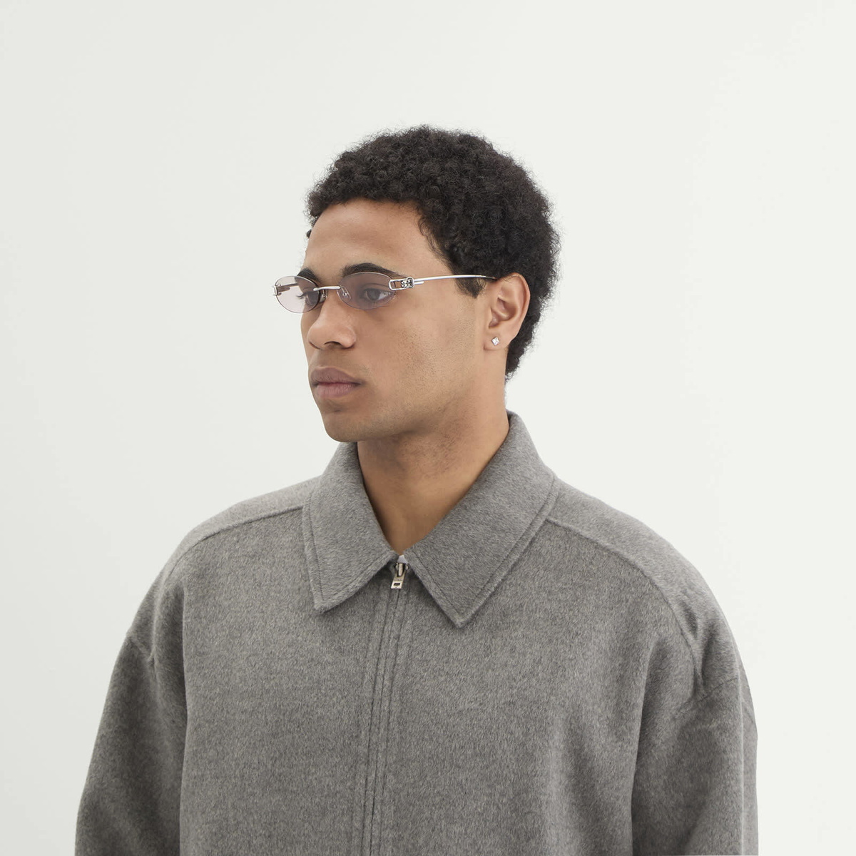 Gentle Monster Musubi Sunglasses in Silver/Brown 