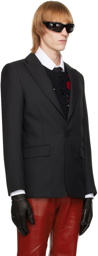 Ernest W. Baker Black Buttoned Blazer