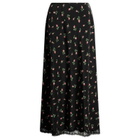RIXO Women's Stassie Midi Skirt in Sienna Bud Black