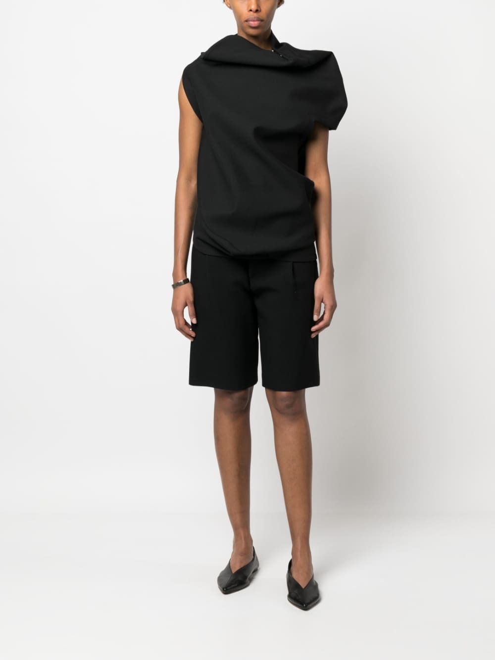 ISSEY MIYAKE - Cotton Blend Asymmetric Top