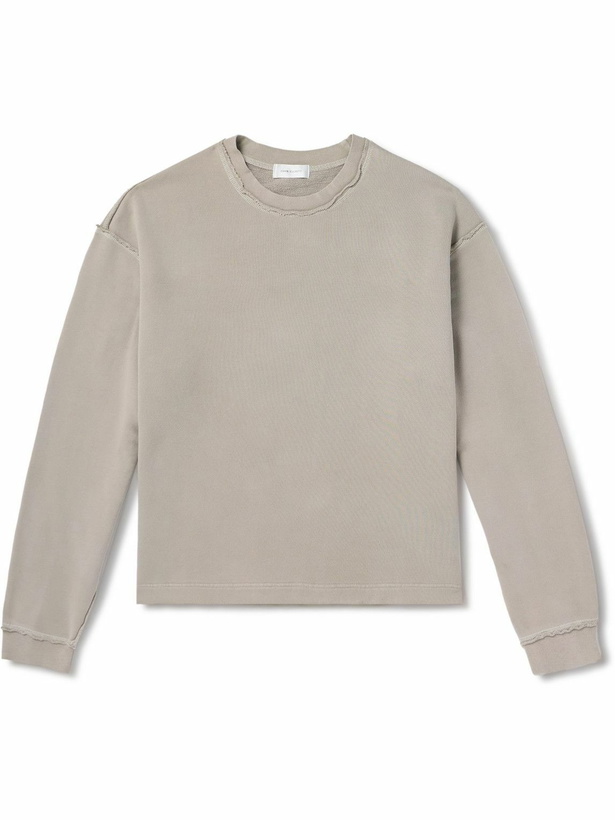 Photo: John Elliott - Skeptic Distressed Cotton-Jersey Sweatshirt - Unknown