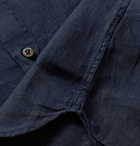 120% - Linen Shirt - Blue