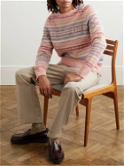 J.Crew - Fair Isle Brushed Wool Sweater - Pink