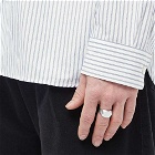Jil Sander Men's Chevalier Ring in Silver