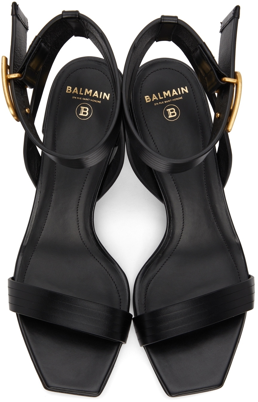 Balmain Black Stella Heeled Sandals Balmain
