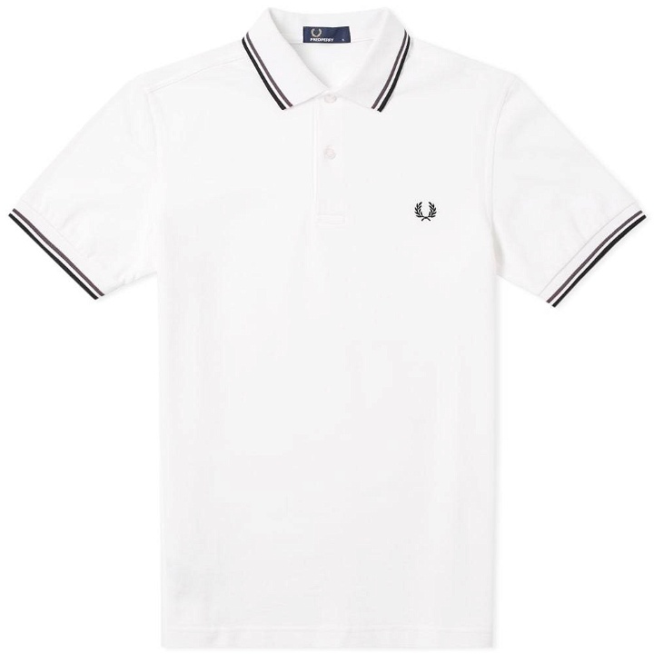 Photo: Fred Perry Twin Tipped Polo White