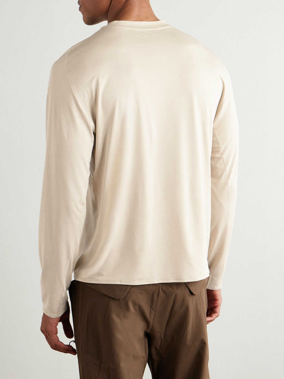 Portal - Lateral Peak Logo-Print Recycled-Jersey T-Shirt - Neutrals