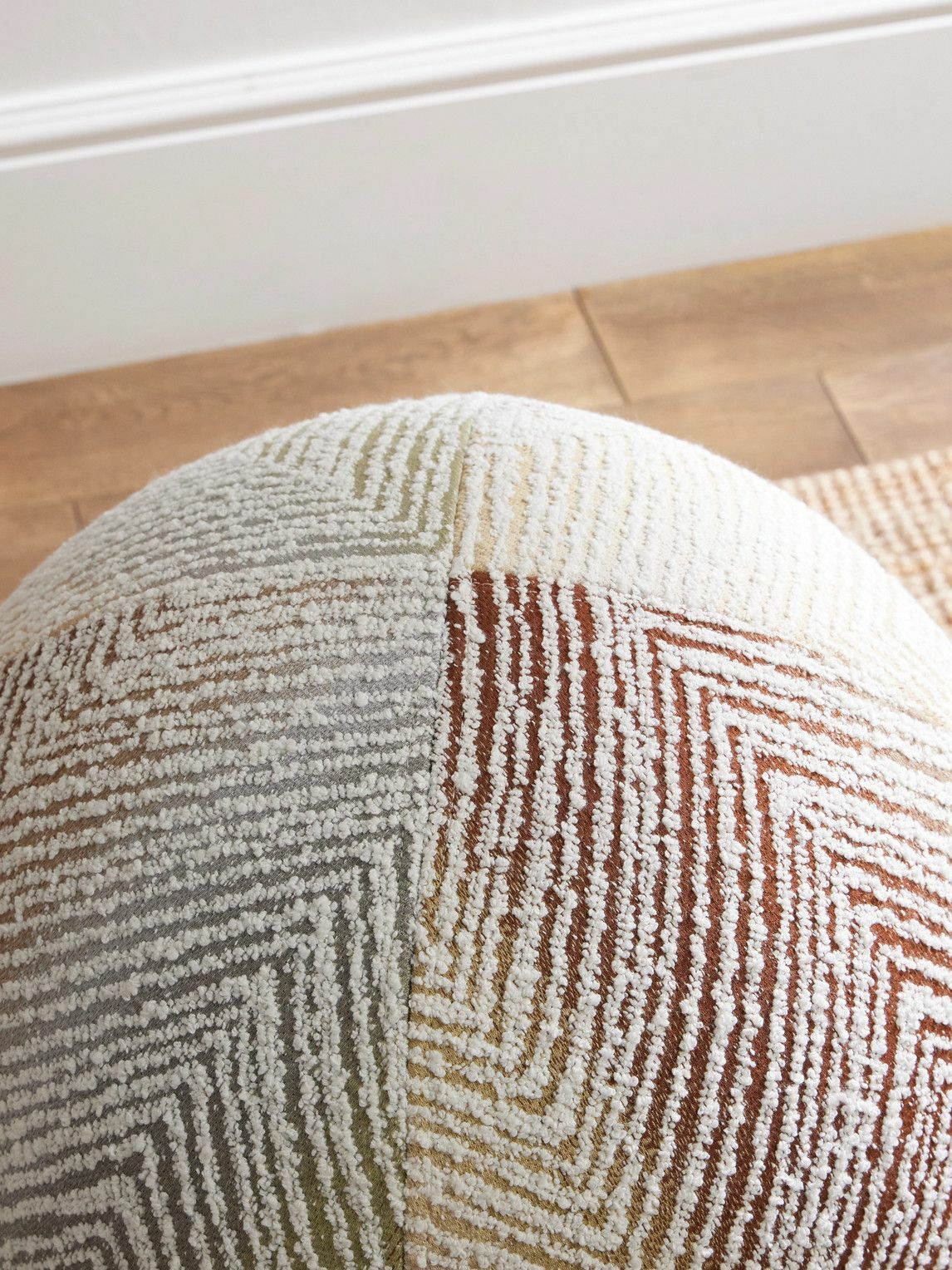 Missoni Home - Island Striped Velour Pouf