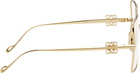 LOEWE Gold Oversized Square Retro Glasses