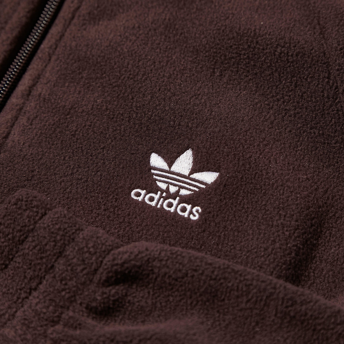 Adidas Women's 1/4 ZIP FLEECE in Shadow Brown adidas