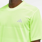 Adidas Running Men's Adidas Ultimate Knit T-Shirt in Lucid Lemon