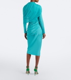 Christopher Esber Veil draped caped midi dress