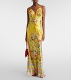 Camilla Printed silk charmeuse maxi dress