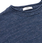Inis Meáin - Mélange Linen T-Shirt - Blue