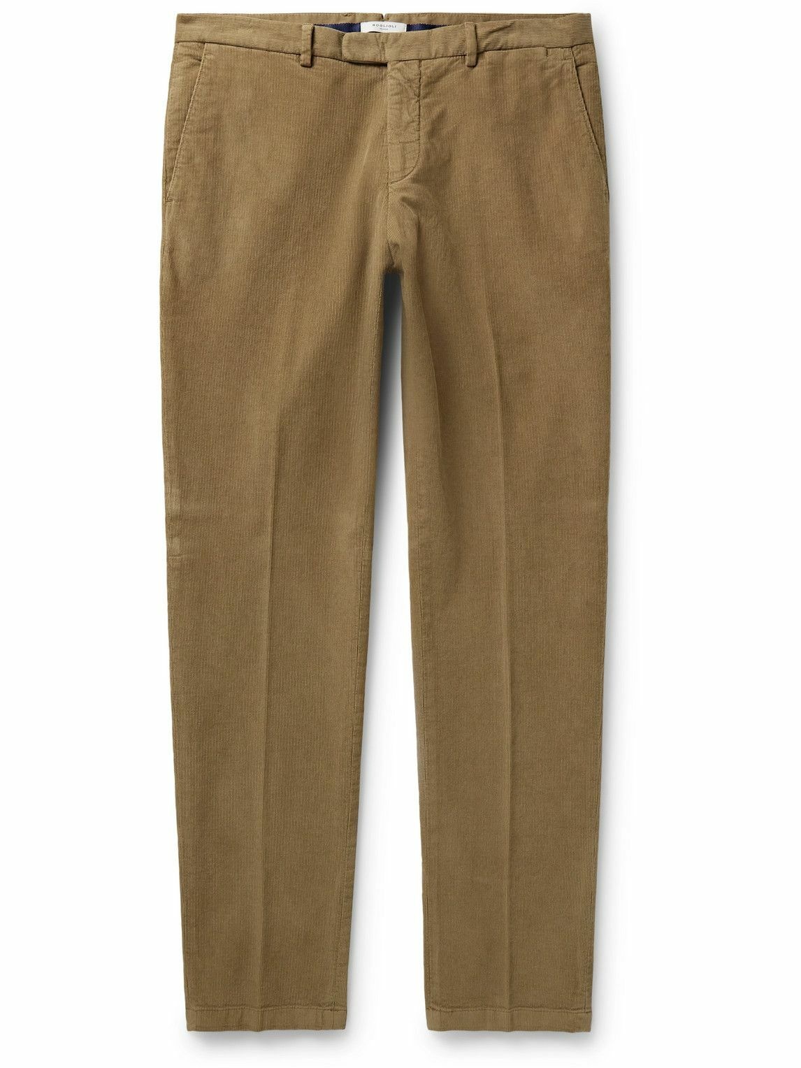 Photo: Boglioli - Straight-Leg Cotton-Blend Corduroy Suit Trousers - Brown
