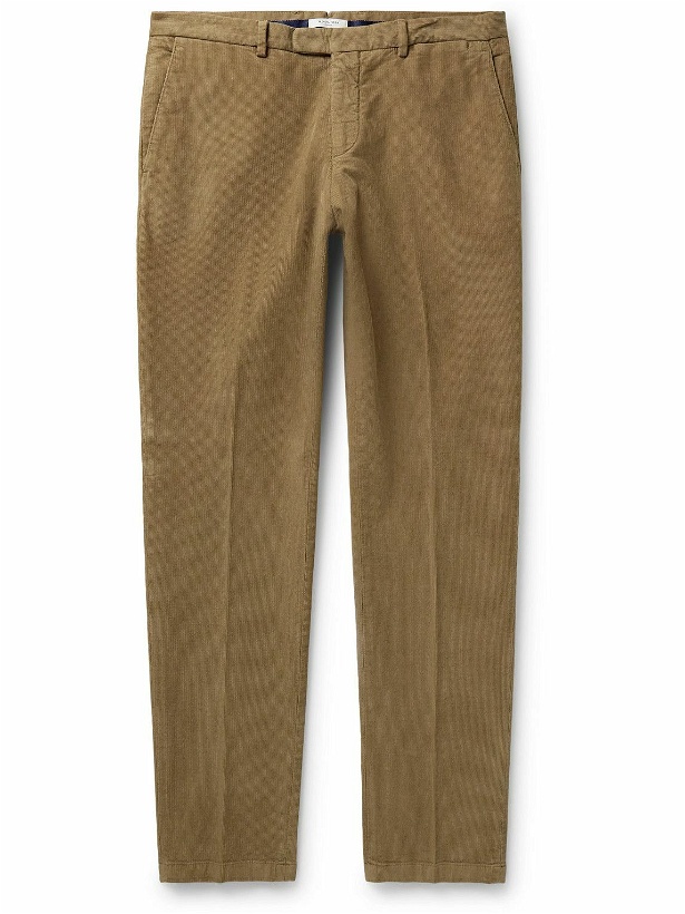 Photo: Boglioli - Straight-Leg Cotton-Blend Corduroy Suit Trousers - Brown