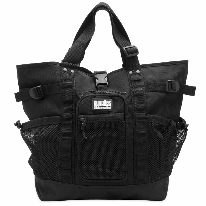 Photo: thisisneverthat Men's TNT Supplies 25 Tote Bag in Black 