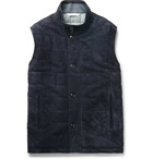 Peter Millar - Quilted Suede Gilet - Blue
