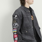 MASTERMIND WORLD Men's Patched Denim Jacket in Black