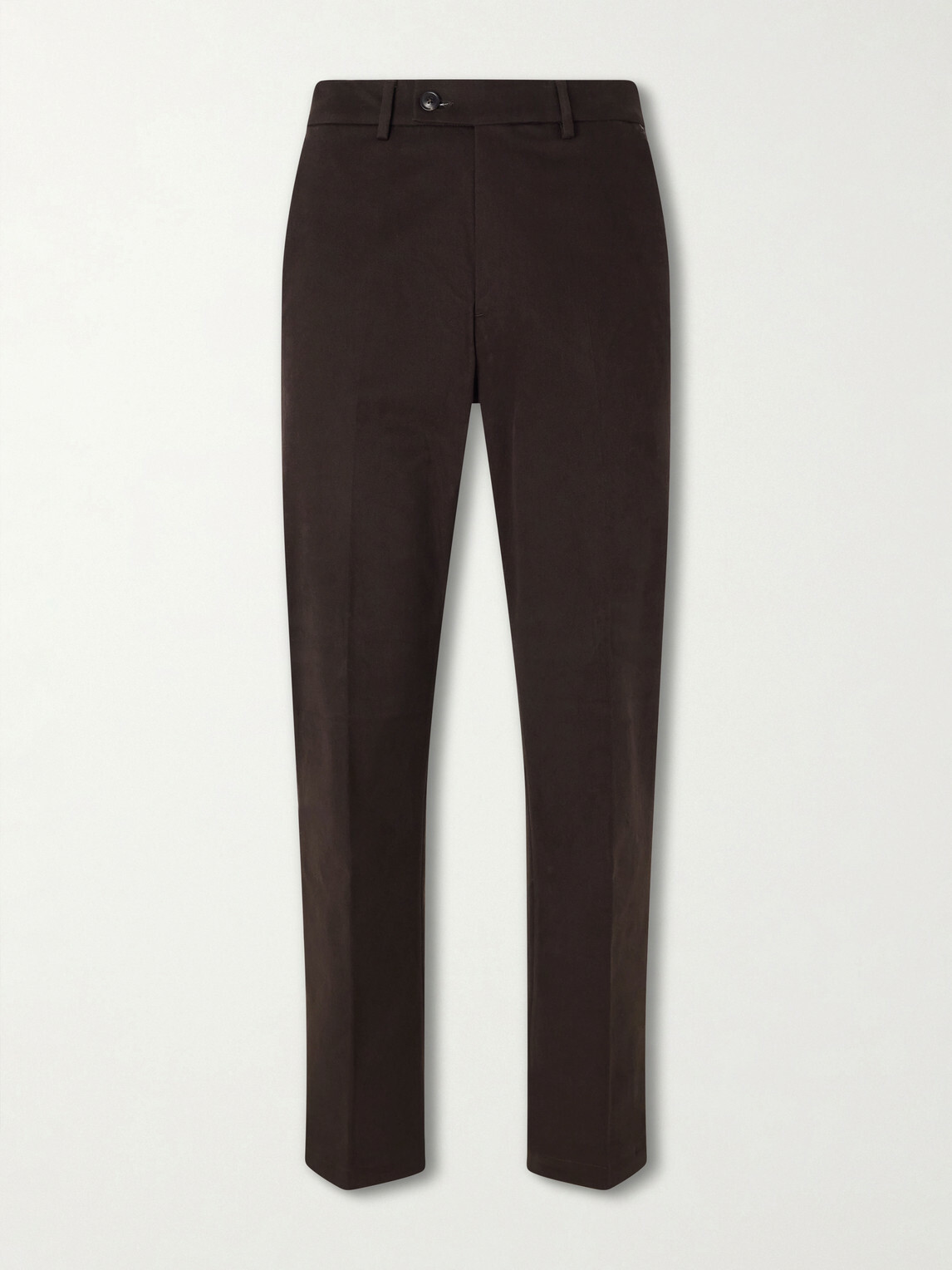 Purdey - Straight-Leg Stretch Cotton-Twill Trousers - Brown