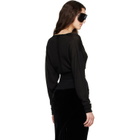 Rick Owens Black Tower V Cropped Sweater