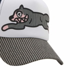 END. x ICECREAM Hickory Running Dog Trucker Cap in Navy/White 