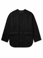 The Frankie Shop - Ted Oversized Quilted Drill Jacket - Black