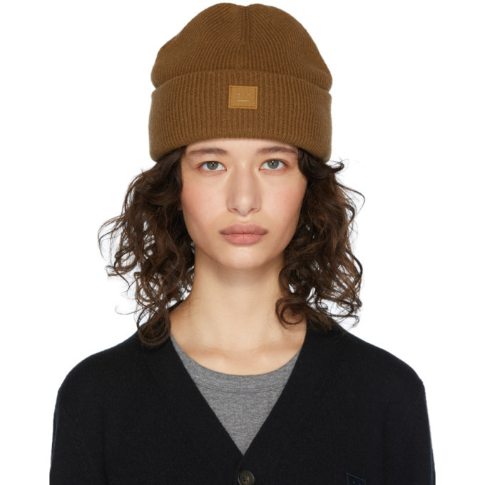 Acne Studios Brown Kansy Beanie Acne Studios display picture 2