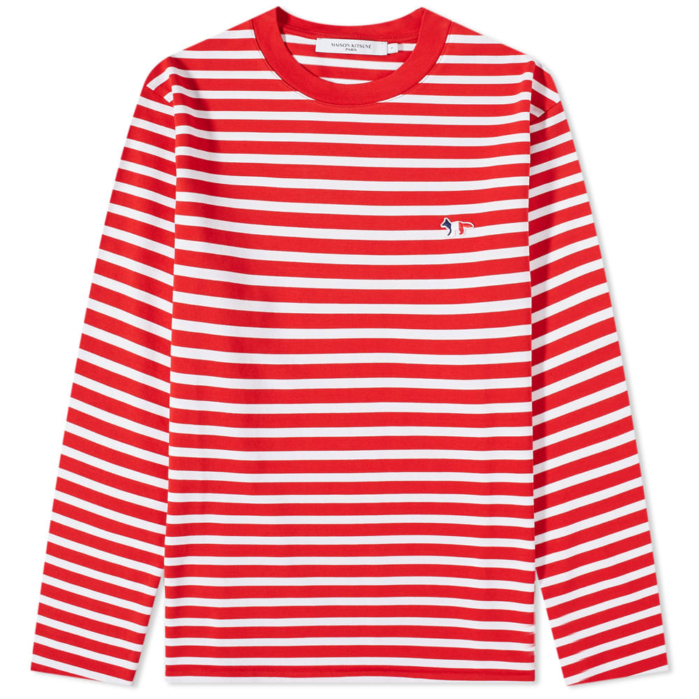 【送料&関税込】Maison KitsunAC tricolor Fox T-shirt TRICOLOR FOX PATCH CLASSIC POCKET TEE-SHIRT | Maison Kitsuné