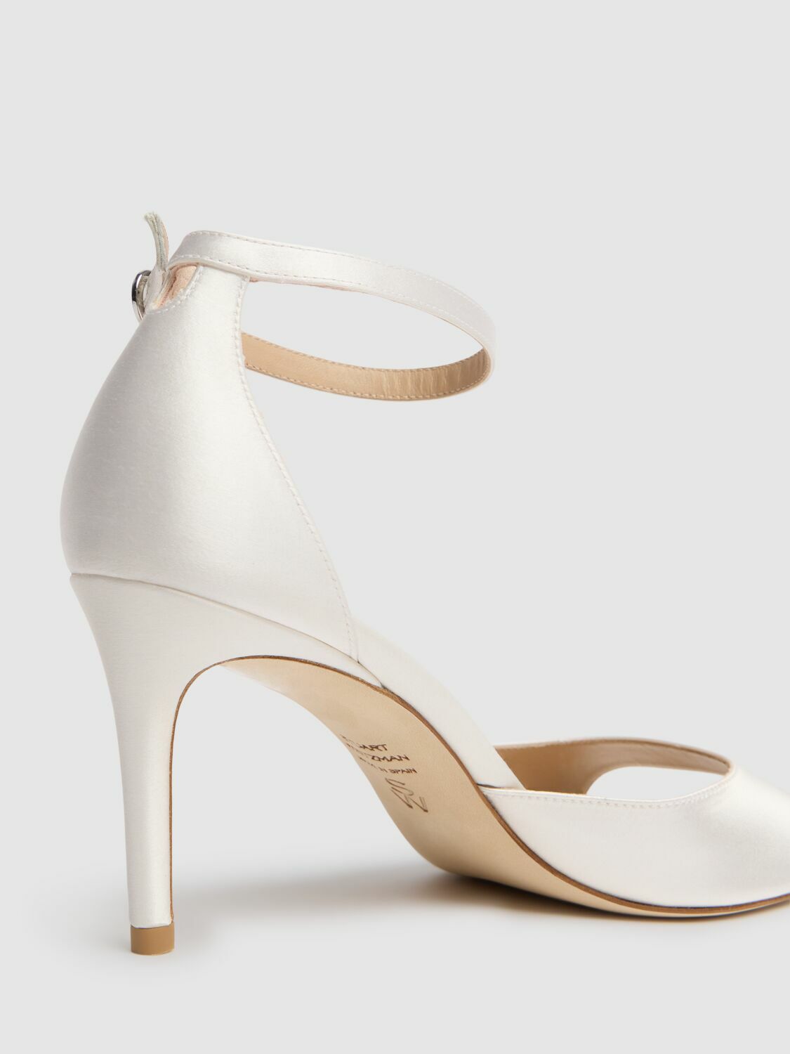 STUART WEITZMAN 75mm Nudistia Satin Sandals