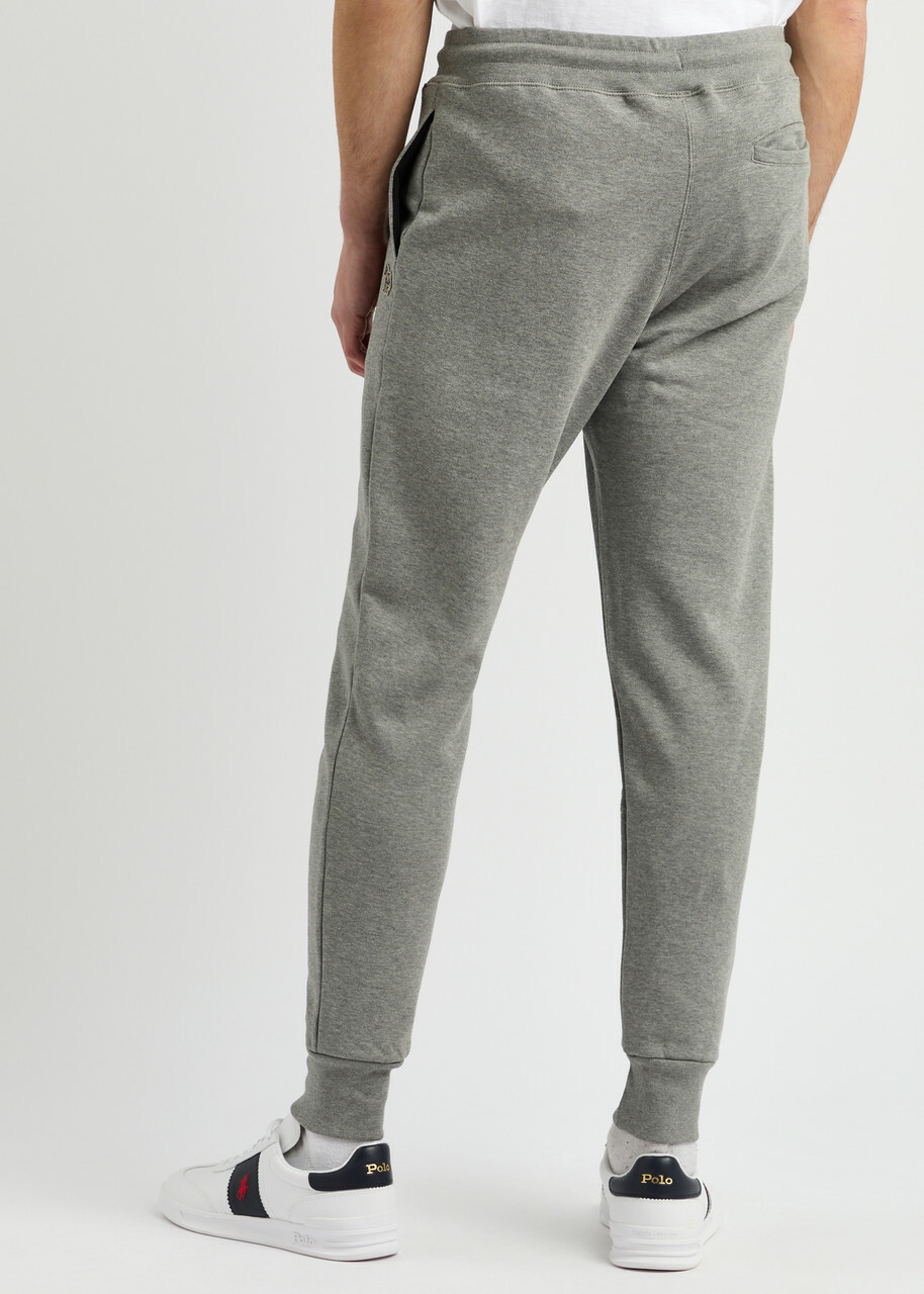 PS Paul Smith Zebra-appliquéd Cotton Sweatpants Grey