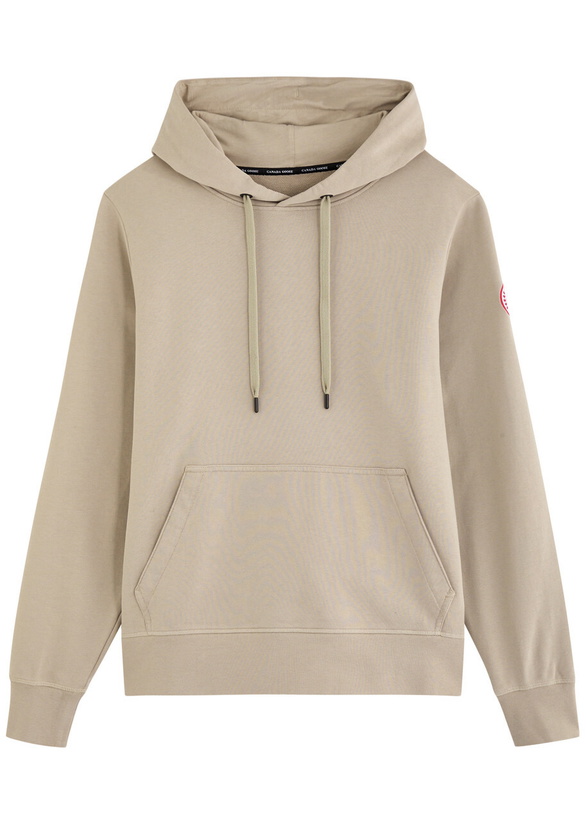 Photo: Canada Goose Huron Hooded Cotton Sweatshirt Beige