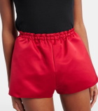 Giambattista Valli High-rise satin shorts
