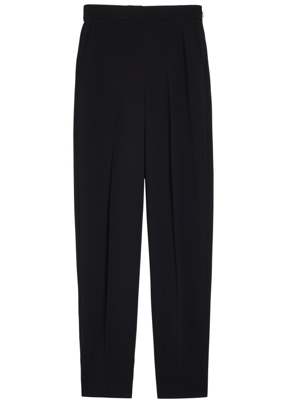 Joseph Pat Barrel-leg Cady Trousers Black