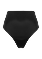 Spanx Shaping High-waist Stretch-satin Thong Black