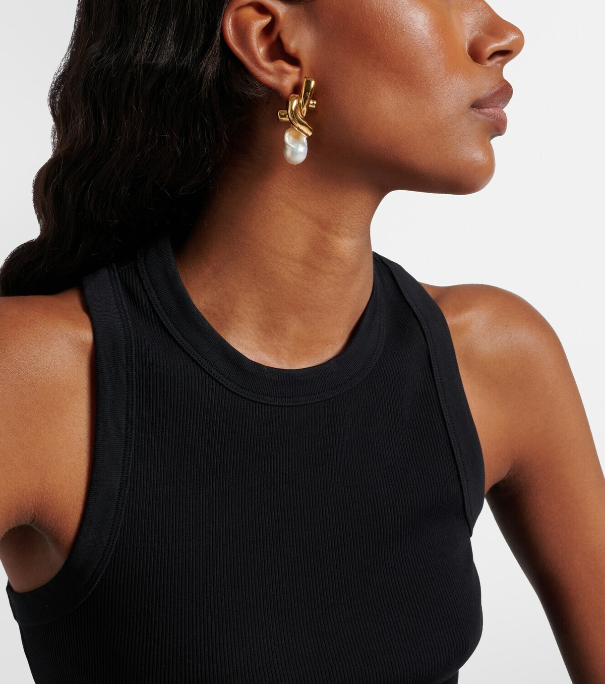 Givenchy Chain Link pearl-embellished earrings