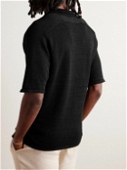 Inis Meáin - Linen Polo Shirt - Black