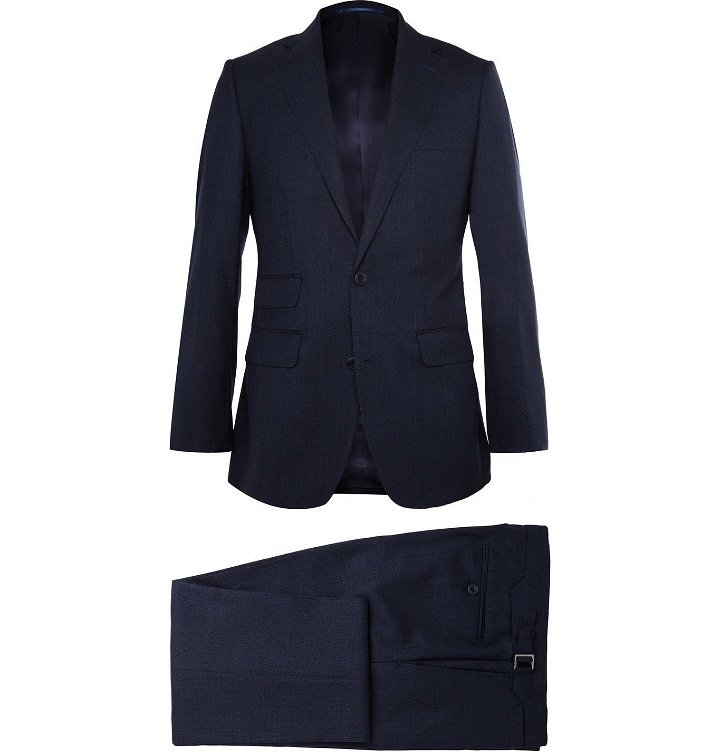 Photo: Thom Sweeney - Navy Weighouse Wool Suit - Blue