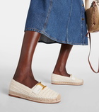 Chloé Marcie leather-trimmed crochet espadrilles