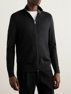 Paul Smith - Merino Wool Zip-Up Sweater - Black