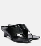 Khaite Marlow 55 leather thong sandals